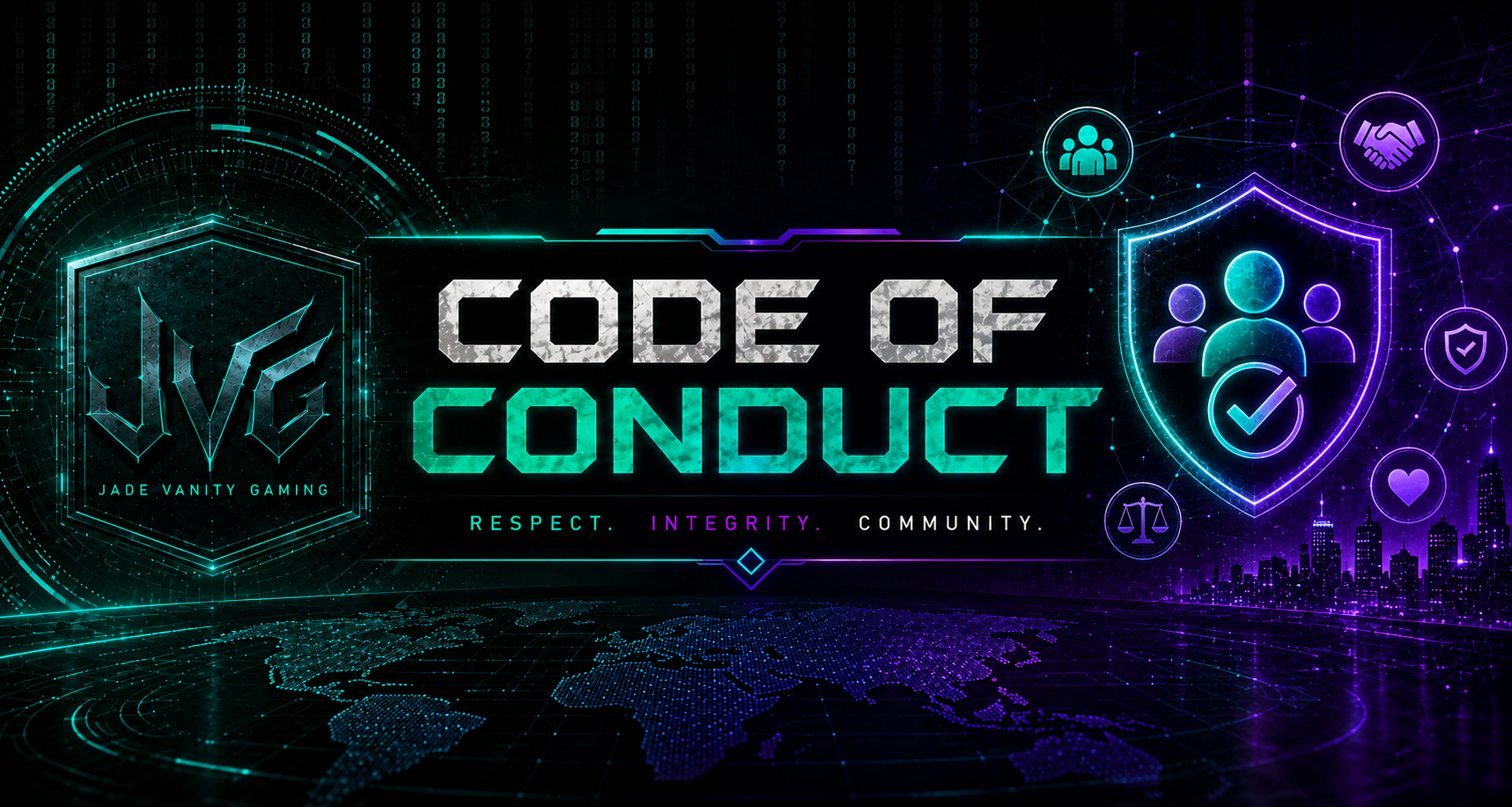 Jade Vanity Gaming Code of Conduct banner