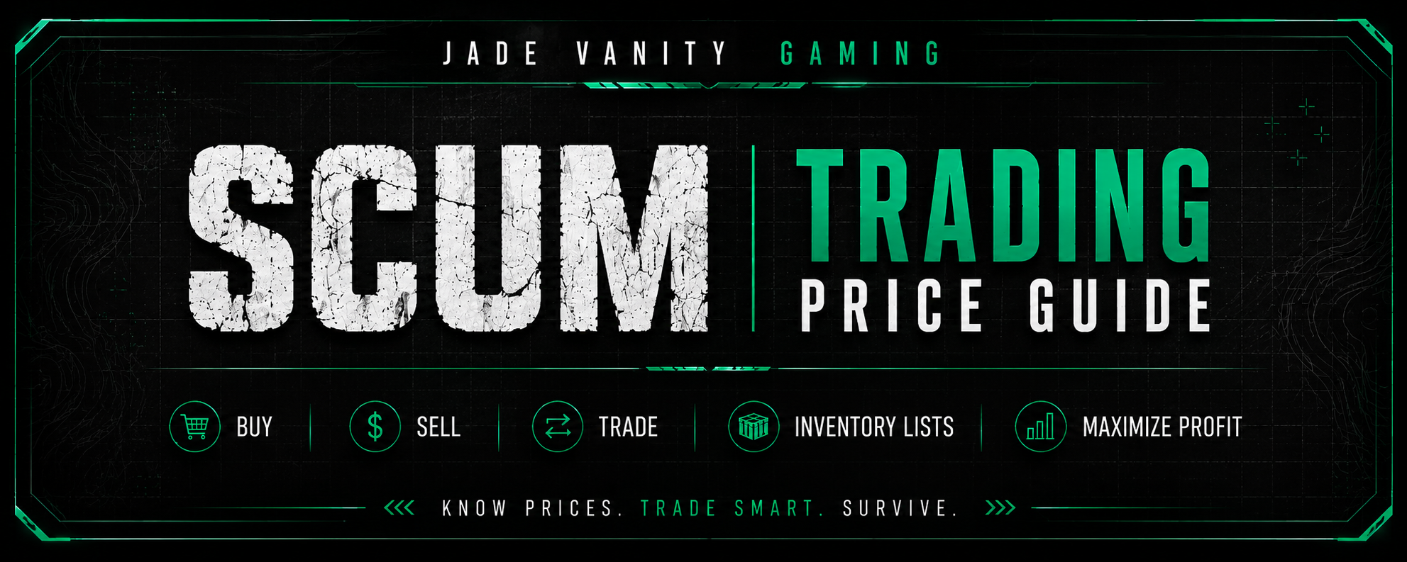 SCUM Trading Price Guide banner
