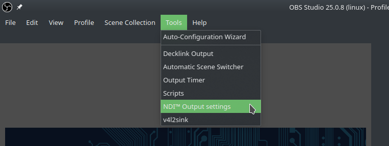 NDI Source Setup in OBS