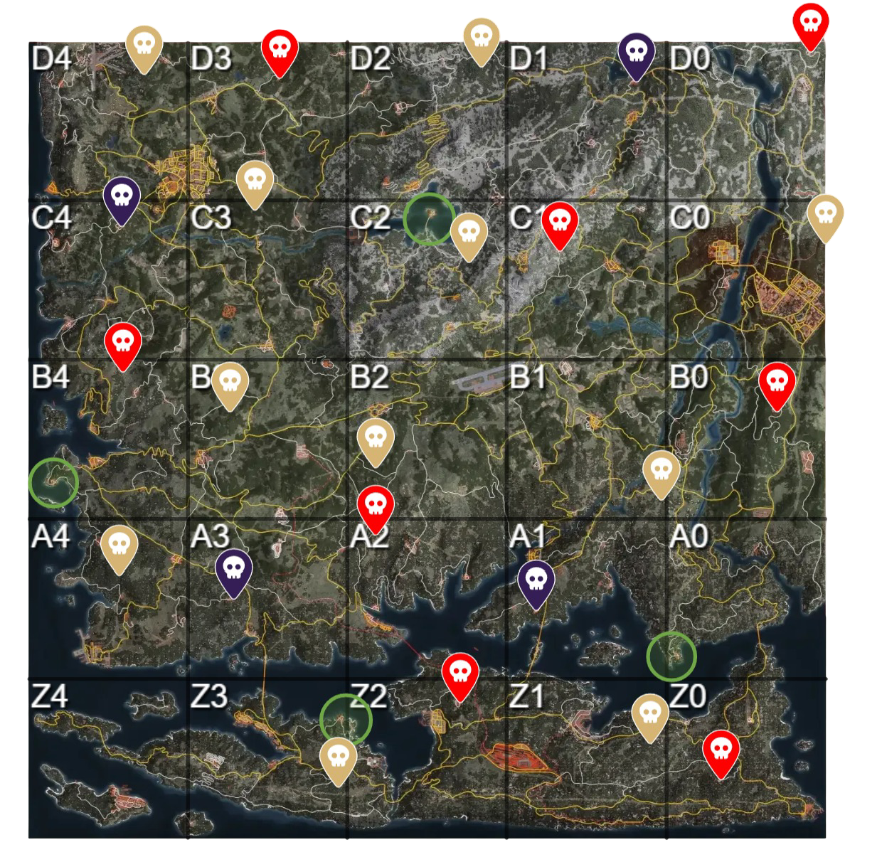 SCUM Island Bunker Map