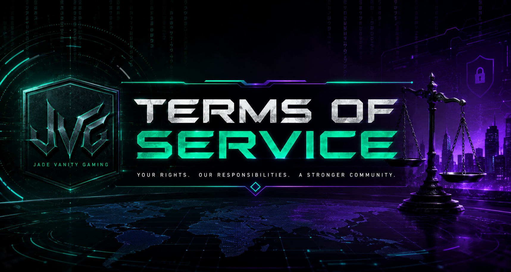Jade Vanity Gaming Terms of Service banner